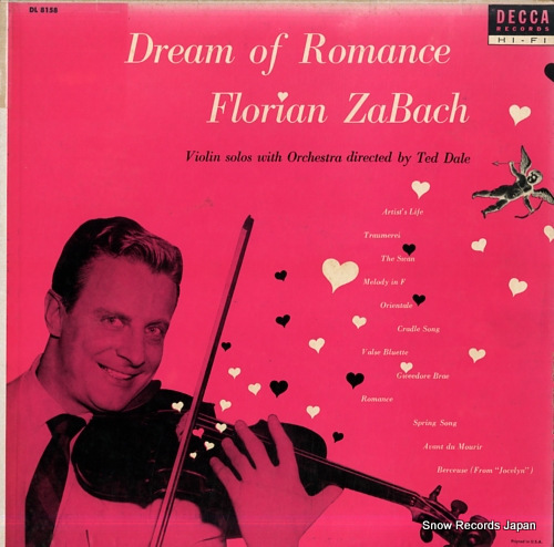 ZABACH, FLORIAN dream of romance DL8158 - front cover