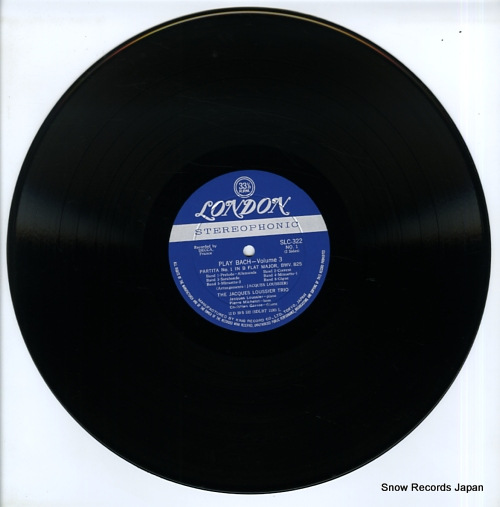LOUSSIER, JACQUES play bach volume 3 SLC322