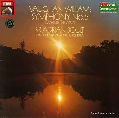 BOULT, SIR ADRIAN vaughan williams; symphony no.5 ED2904181