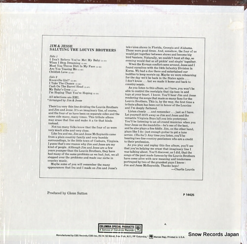 ࡦɡ saluting the louvin brothers P14425