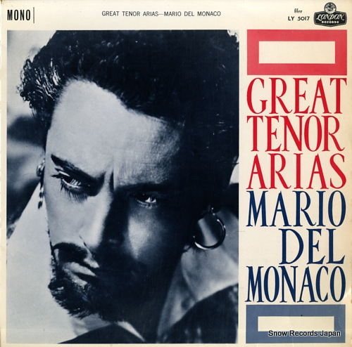 MONACO, MARIO DEL great tenor arias - mario del monaco LY5017