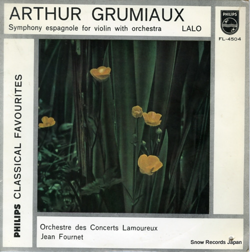 FOURNET, JEAN lalo; symphony espagnole in d minor for violin with orchestra op.21 FL-4504