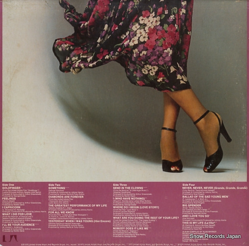 BASSEY, SHIRLEY shirley bassey's greatest hits UA-LA715-H2