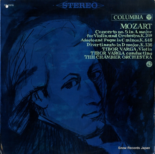 VARGA, TIBOR mozart; concerto no.5 in a major for violin and orchestra, k.219 OS-3376