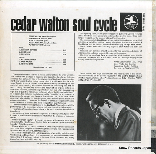 WALTON, CEDAR soul cycle PRST7693