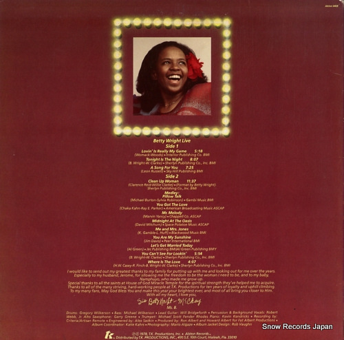 ٥ƥ饤 betty wright live ALSTON4408