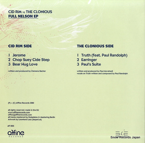 CID RIM VS. THE CLONIOUS full nelson ep AFF005