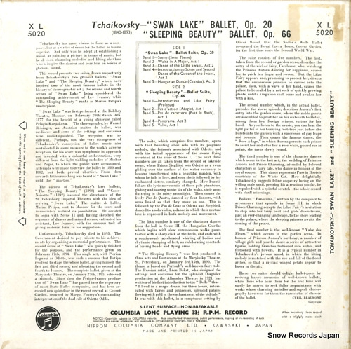 KARAJAN, HERBERT VON tchaikovsky; sleeping beauty and swan lake XL5020