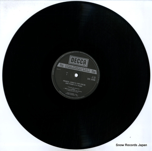 V/A franck; sonata for violin and piano in a major SXL6408