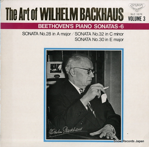 BACKHAUS, WILHELM the art of wilhelm backhaus vol.3 SLC1676