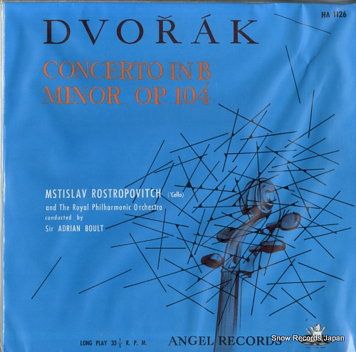 ROSTROPOVITCH, MSTISLAV dvorak; concerto in b minor, op.104 HA1126