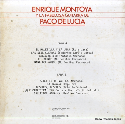 MONTOYA, ENRIQUE flamenco romantico 50.1809