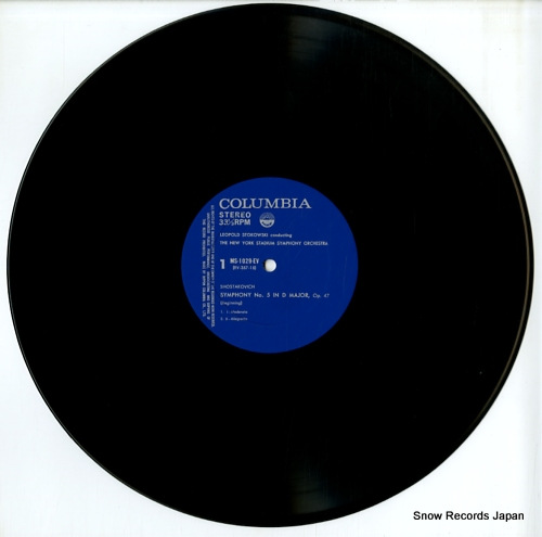 STOKOWSKI, LEOPOLD shostakovich; symphony no.5 in d major, op.47 MS-1029-EV