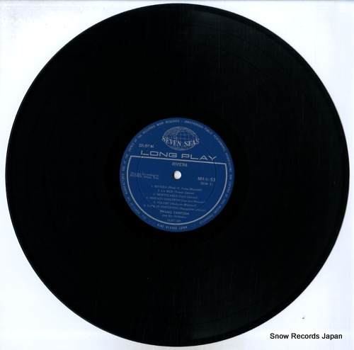 CANFORA, BRUNO, AND HIS ORCHESTRA riviera MH(S)53 - disc