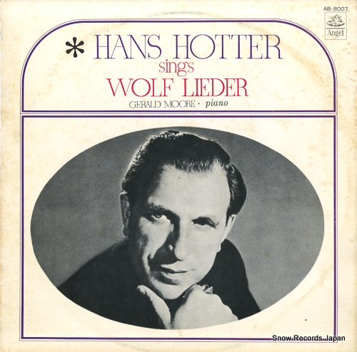 HOTTER, HANS hans hotter sings wolf lieder AB-8007 - front cover