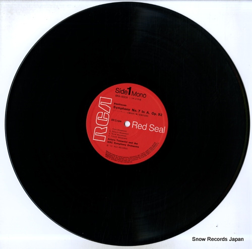 TOSCANINI, ARTURO beethoven; symphony no.7 in a major, op.92 SRA-8009 - disc