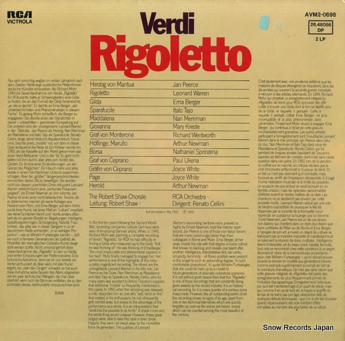 CELLINI, RENATO verdi; rigoletto AVM2-0698