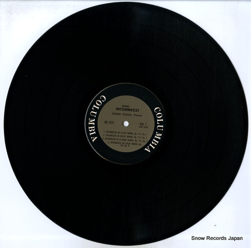 GOULD, GLENN brahms; 10 intermezzi for piano MS6237