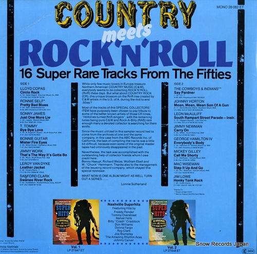 V/A country meets rock'n'roll 28082ET - back cover