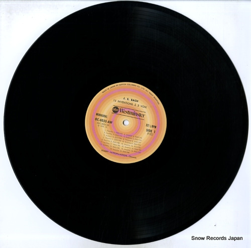VAYRON-LACROIX, ROBERT bach; 15 inventions a 2 voix OC-8033-AW - disc