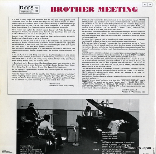 CONDOUANT, ANDRE brother meeting HDD523