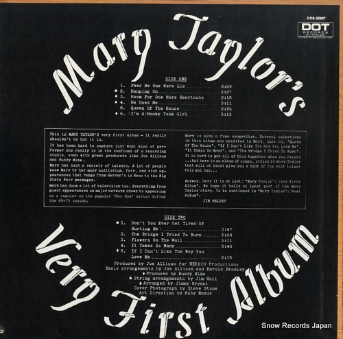 TAYLOR, MARY mary taylor's very first album DOS-25987