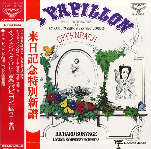 BONYNGE, RICHARD offenbach; le papillon - complete ballet SLA6002