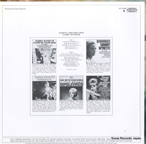 WYNETTE, TAMMY tammy's greatest hits BN26486