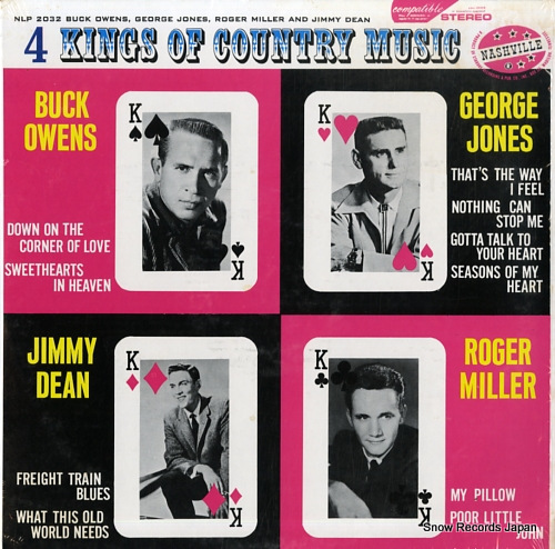 V/A 4 kings of country music NLP2032 - front cover