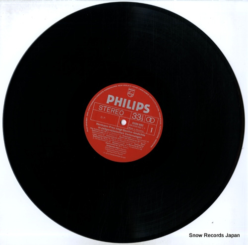 PREY, HERMANN hermann prey singt goethe-gedichte in zeitgenossischen vertonungen 6599692