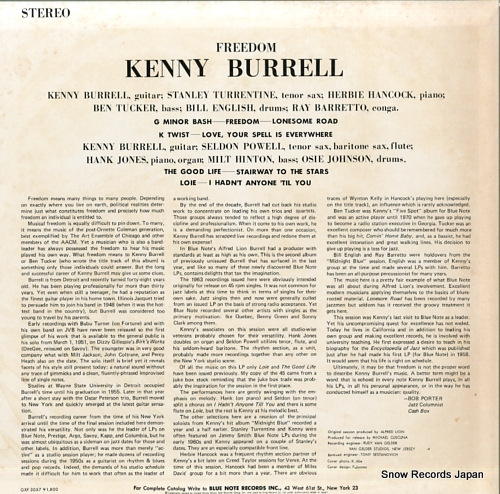 BURRELL, KENNY freedom GXF-3057