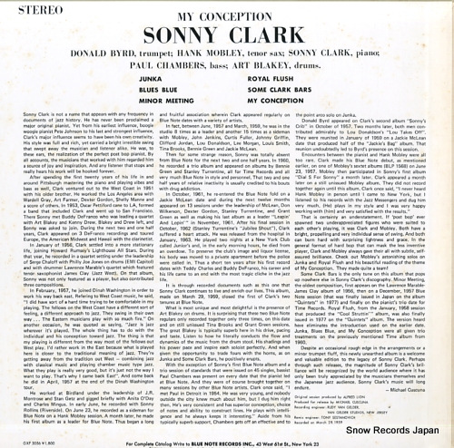 CLARK, SONNY my conception GXF-3056