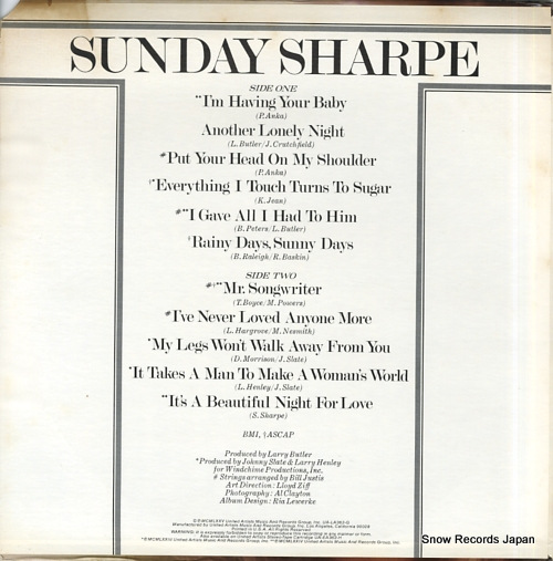 SHARPE, SUNDAY i'm having your baby UA-LA362-G