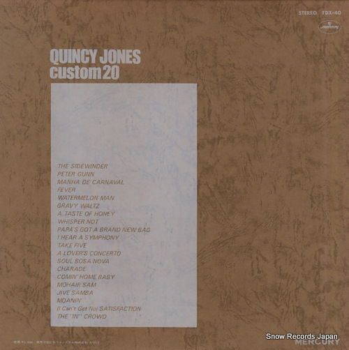 JONES, QUINCY custom 20 FDX-40