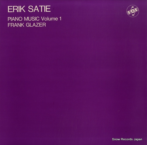 GLAZER, FRANK satie; piano music volume 1 STGBY633