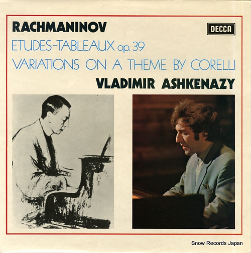 ASHKENAZY, VLADIMIR rachmaninov; etudes-tableaux op. 39 SXL6604