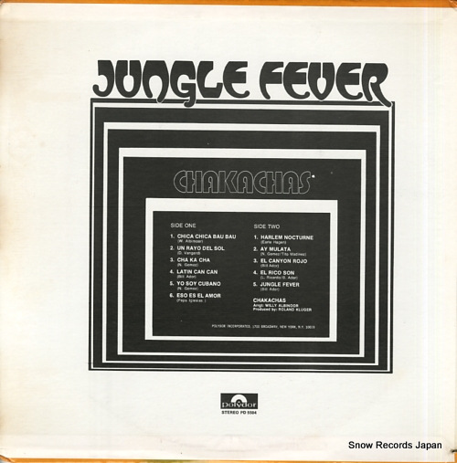 CHAKACHAS jungle fever PD5504