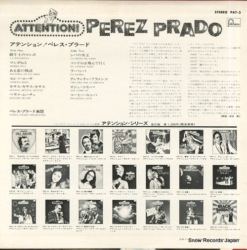 PRADO, PEREZ attention! PAT-3 - back cover