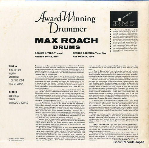 ROACH, MAX award-winning drummer ULS-1805-V