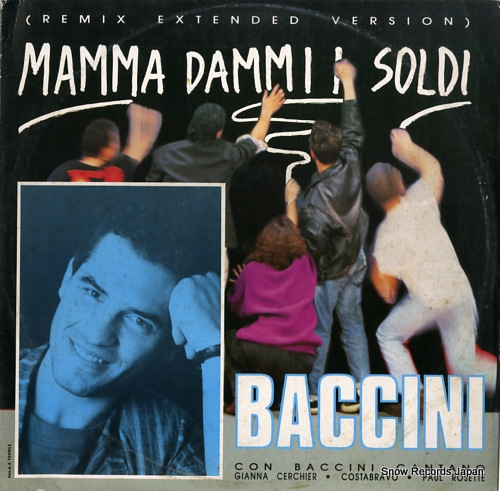 BACCINI mamma dammi i soldi (remix extended version) CGD15366 - front cover
