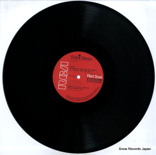 STOLTZMAN, RICHARD brahms; the sonatas for clarinet and piano, op.120 RCL-8350