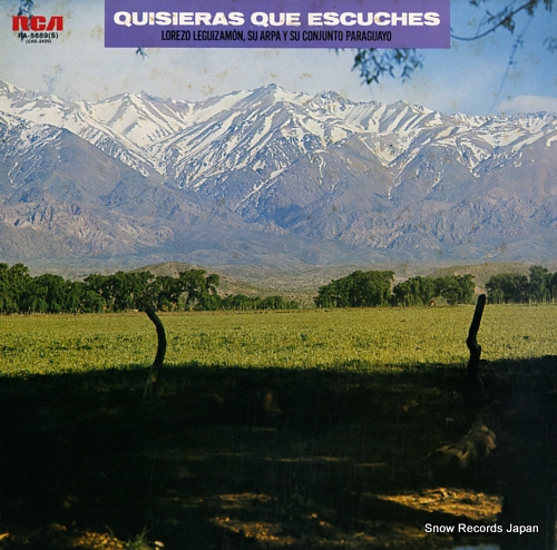 LEGUIZAMON, LORENZO quisieras que escuches RA-5689 - front cover