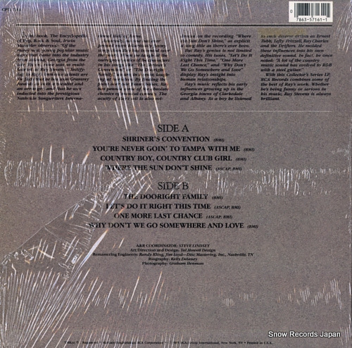 STEVENS, RAY collector's series CPL1-7161 - back cover