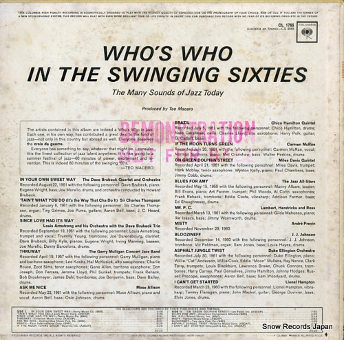 V/A who's who in the swinging sixties CL1765