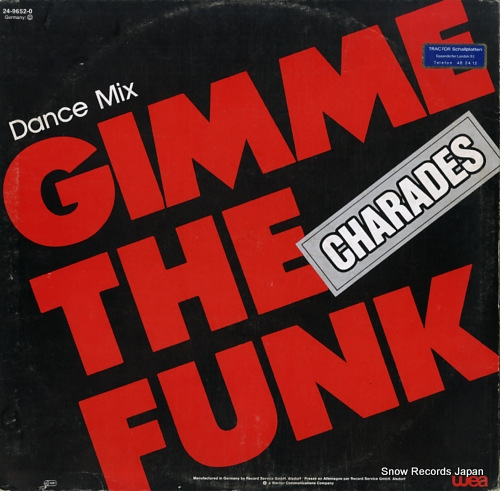 CHARADES gimme the funk (dance mix) 24-9652-0 - back cover