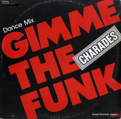 CHARADES gimme the funk (dance mix) 24-9652-0 - front cover