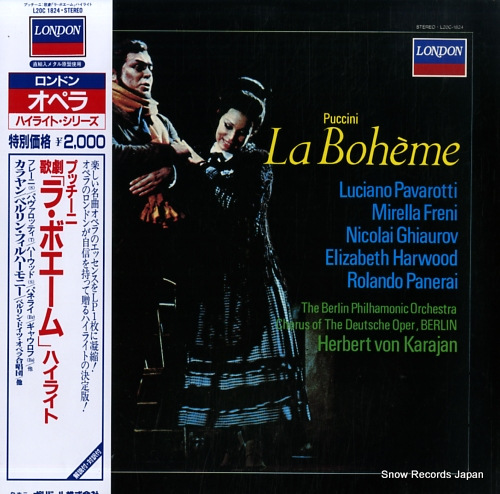 KARAJAN, HERBERT VON puccini; la boheme L20C1824