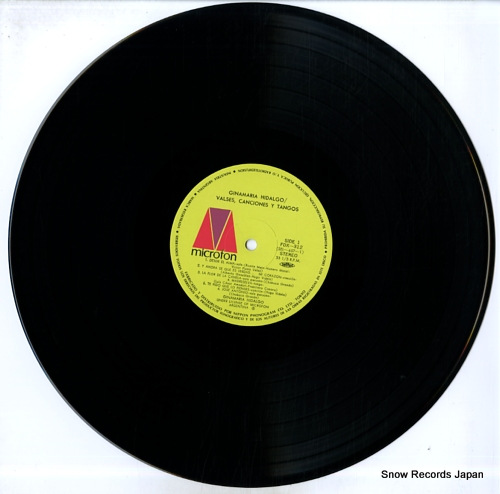 HIDALGO, GINAMARIA valses, canciones y tangos FDX-312 - disc