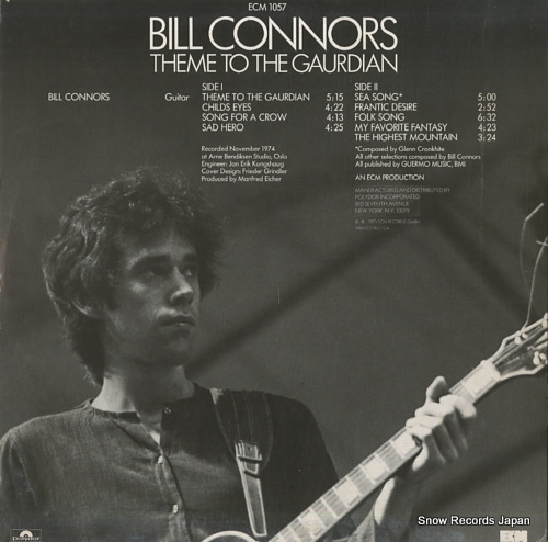CONNORS, BILL theme to the gaurdian ECM1057ST