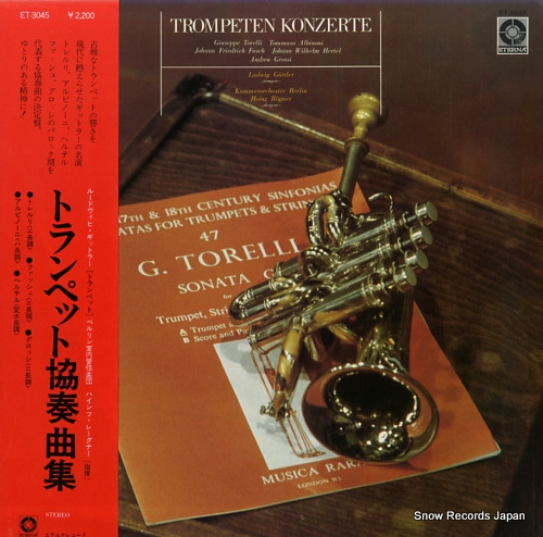 GIITTLER, LUDWIG trompeten konzerte ET-3045 - front cover